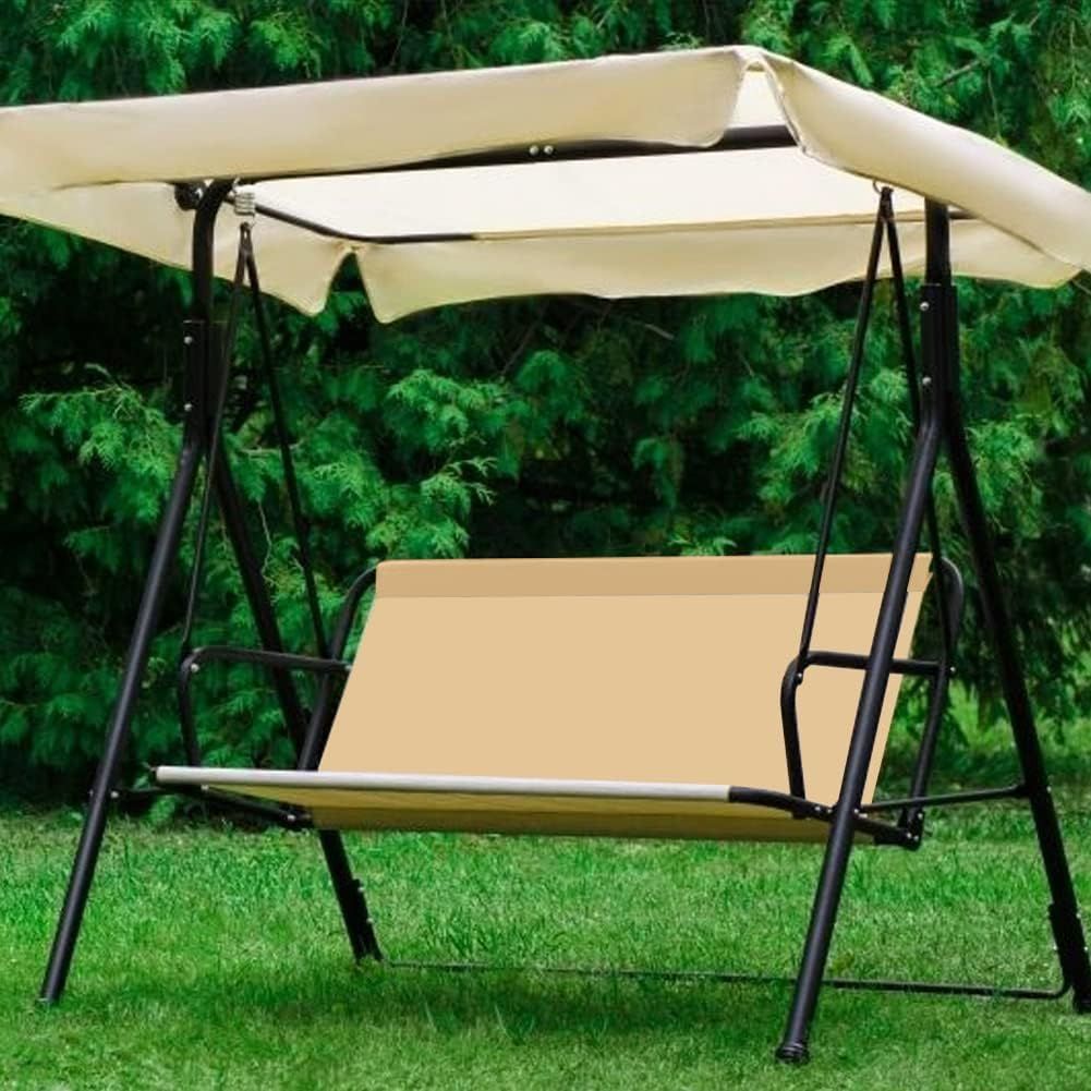 Housse De Chaise De Balançoire De Jardin Et Ensemble De Couverture D'auvent (Beige), Housse De Chaise De Balançoire De Jardin En Tissu Oxford 600d Durable Pour L'extérieur