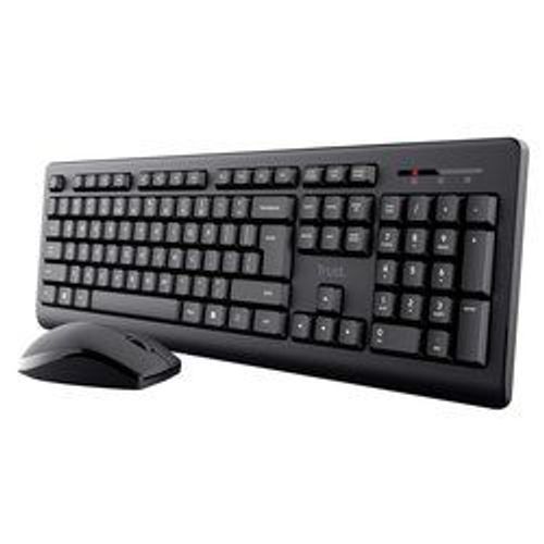 Ensemble de bureau clavier et souris sans fil Trust