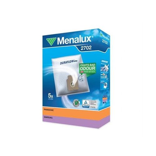 Pack de 5 Sacs aspirateur avec 1 filtre Menalux 2702 Blanc