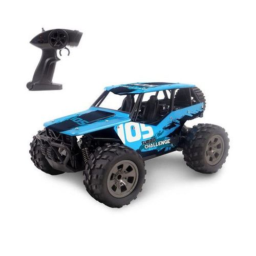 Voiture Télécommandée Turbo Challenge Bte/Off Road Métal Bleu