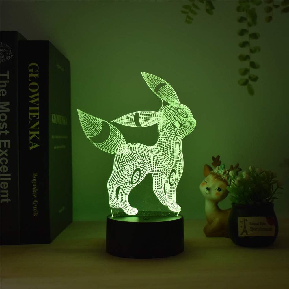 Anime 3d Color� Umbreon Creative Led Elf Night Light Usb Tou... - 4
