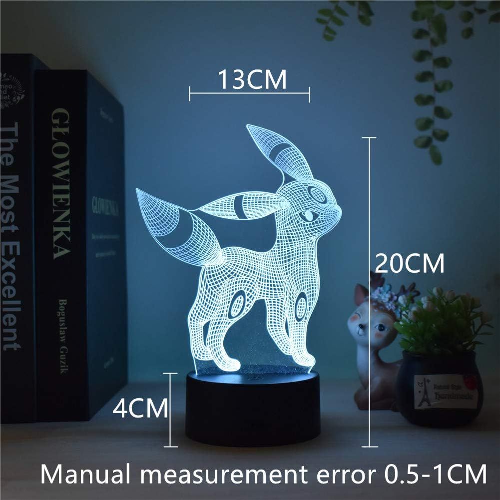 Anime 3d Color� Umbreon Creative Led Elf Night Light Usb Tou... - 5