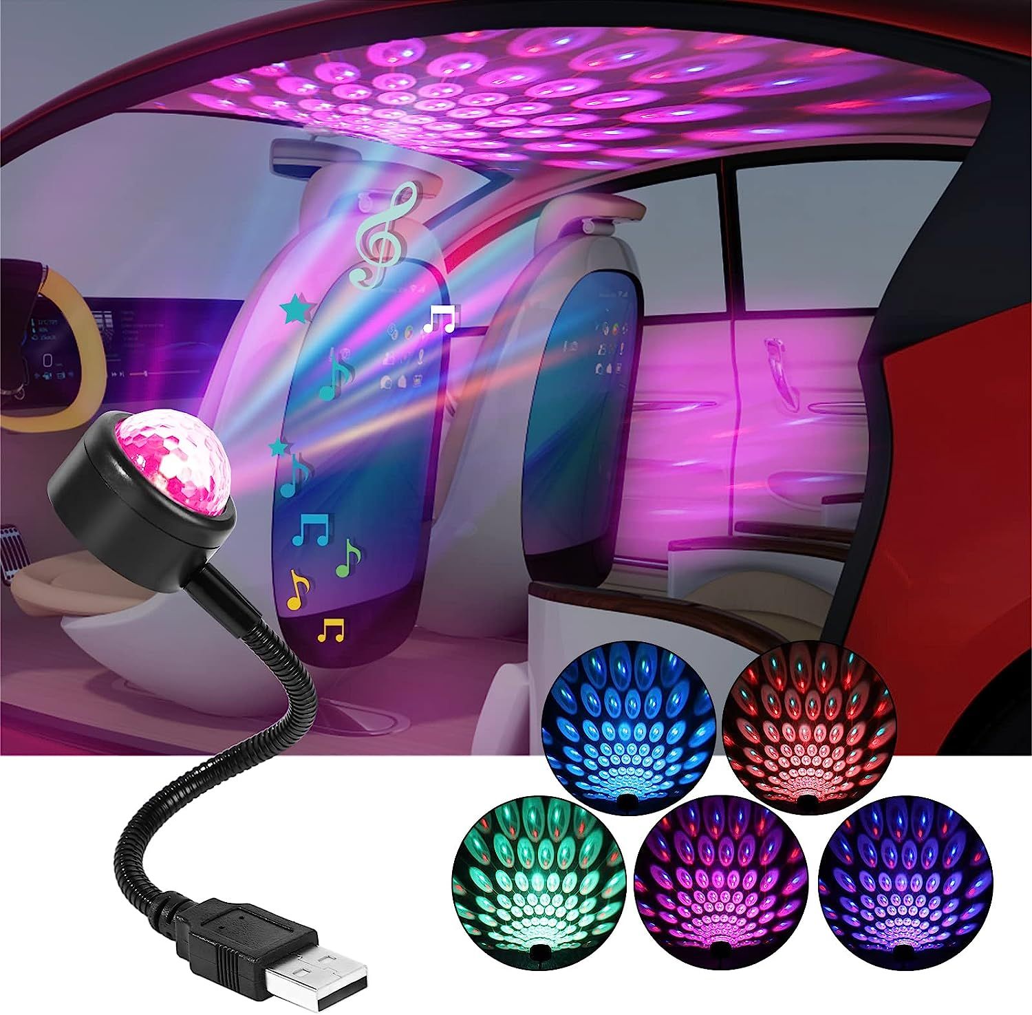 Veilleuse De Toit, �clairage Int�rieur Auto Plafond �clairag...