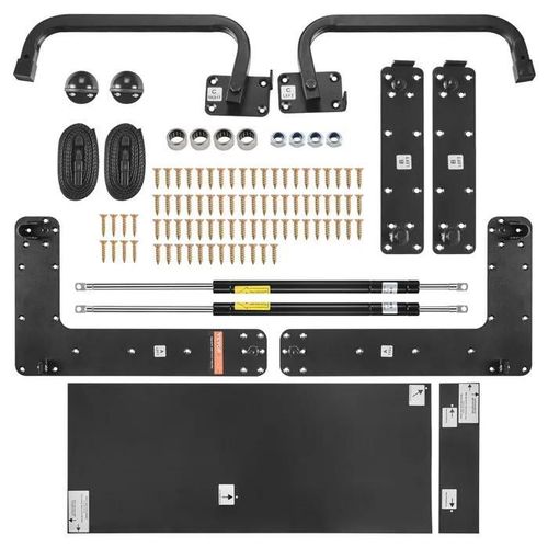 Kit De Matériel De Lit Escamotable Pour Lit Double-Vevor-1135 X 2215 X 1170 Mm-Charge 20 Kg-Pour Lit Mural À Monter Soi-Même