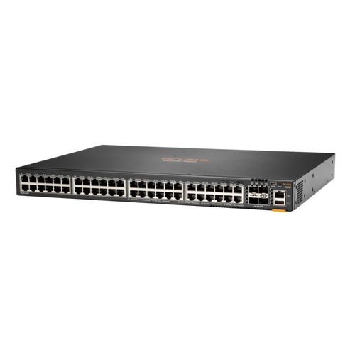 HPE Aruba 6200F 48G 4SFP+ Switch - Commutateur - C3 - Géré - 48 x 10/100/1000 + 4 x 1 Gigabit / 10 Gigabit SFP+ - Montable sur rack - CA 100 - 120/200 - 240 V