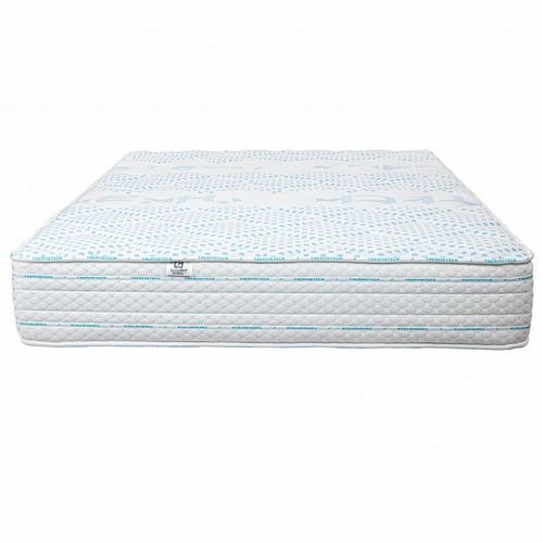 Matelas Funnybed, 24cm, Mousse Haute Densité, Ferme, Indépendance Du Couchage, Face Été/Hiver - Blanc, 160x200cm