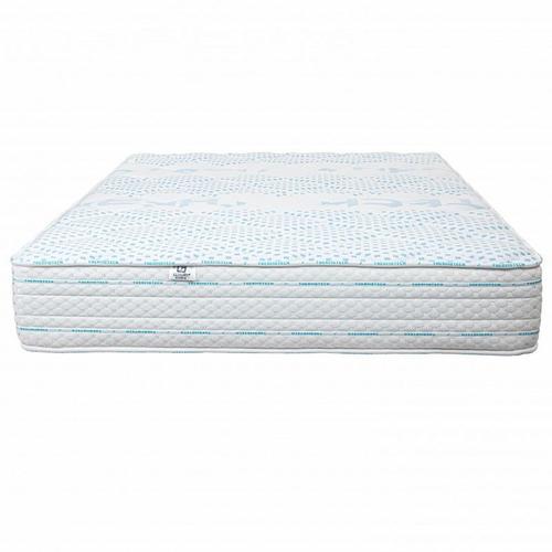 Matelas Funnybed, 24cm, Mousse Haute Densité, Ferme, Indépendance Du Couchage, Face Été/Hiver - Blanc, 90x190cm