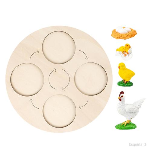 Bois Conseil Enfants Jouets Nature Jeu Puzzle Jouet Pour Jeu D'interaction Préscolaire 3 4 5 6 Ans Poule