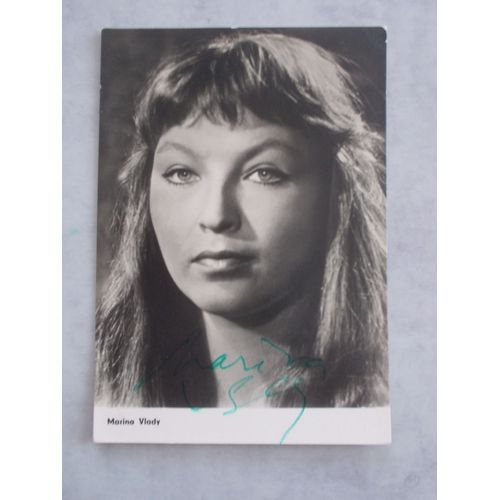 Marina Vlady Carte Dedicacee