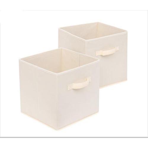 Lot De 6 Cubes De Rangement Pliables En Tissus Avec Poignée