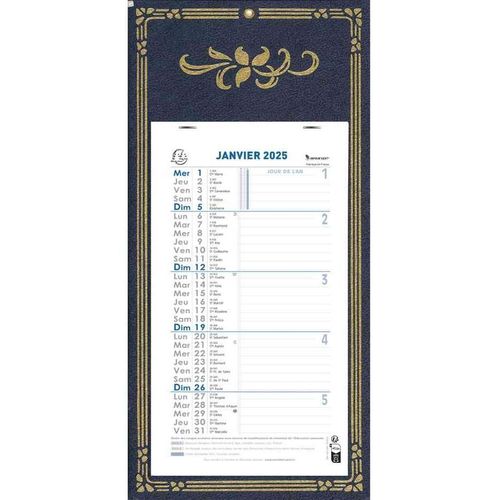 Exacompta Calendrier Mensuel Support Skytos 330x160 230x130 Mm (Bleu Ou Rouge)