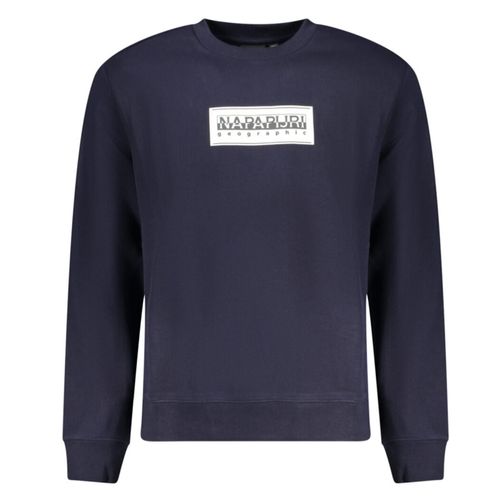 Sweat Napapijri B-Box Logo C Blu Marine Bleu Marine