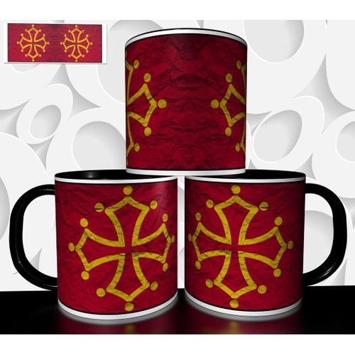 Mug Tasse À Café - Drapeau Region Occitanie 2960
