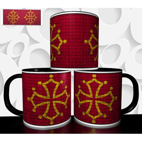 Mug Tasse À Café - Drapeau Region Occitanie 2961