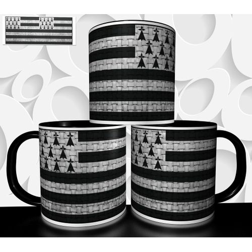 Mug Tasse À Café - Drapeau Region Bretagne 2966