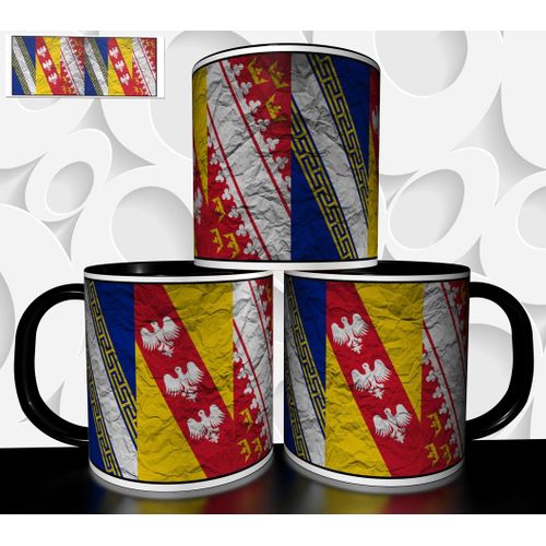 Mug Tasse À Café - Drapeau Region Grand Est 2990