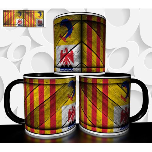 Mug Tasse À Café - Drapeau Region Provence Alpes Cote D'azur 3019