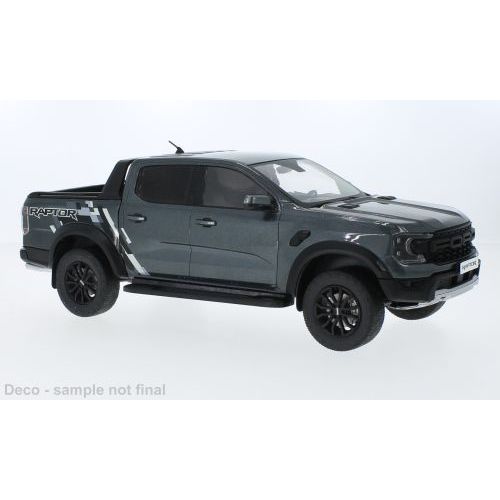 Ford Ranger Raptor Gris Foncé 2023 1/18 Mcg-Mcg