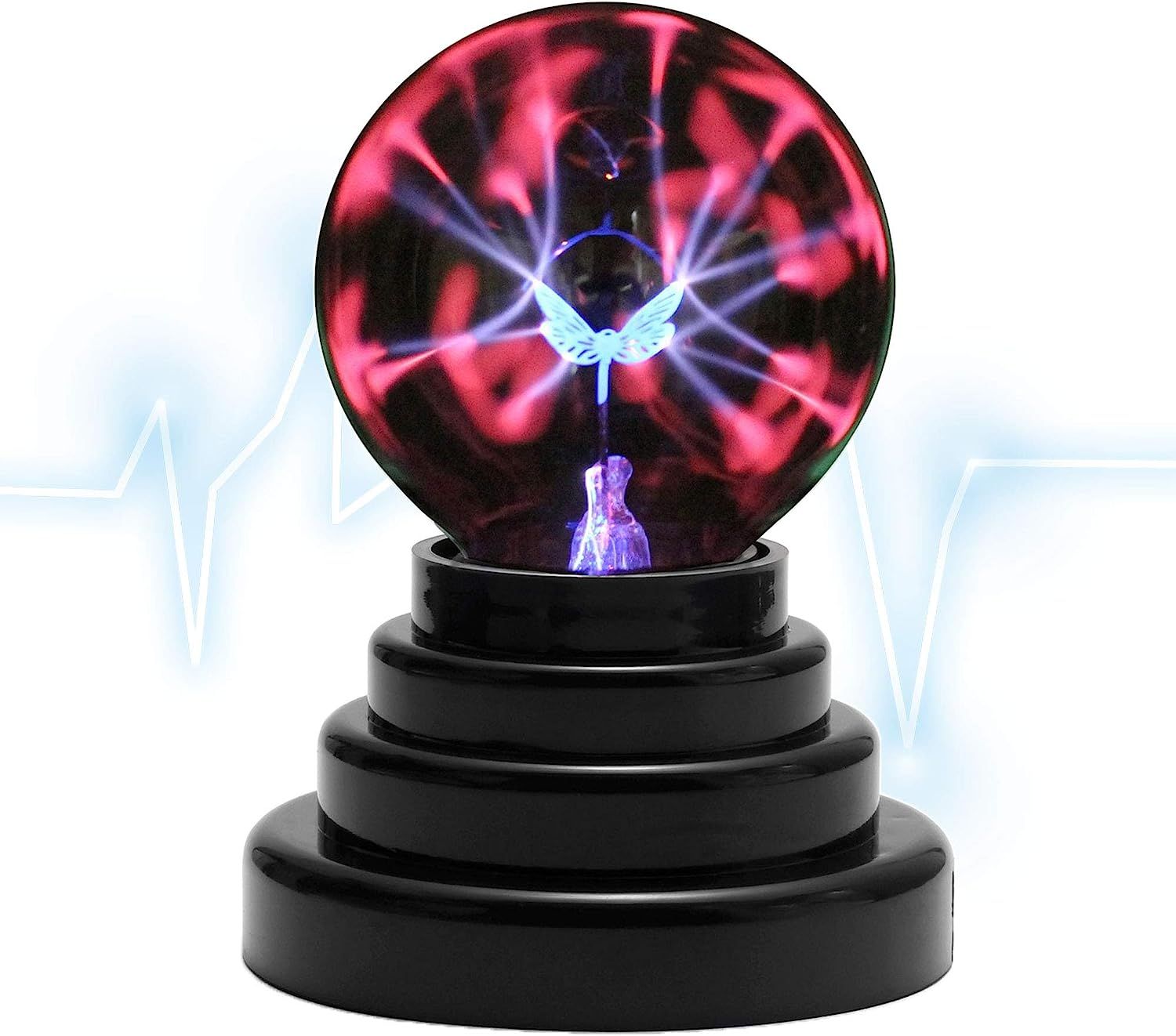 Papillon Plasma Ball Light, Magic Thunder Lightning Plug-In ...