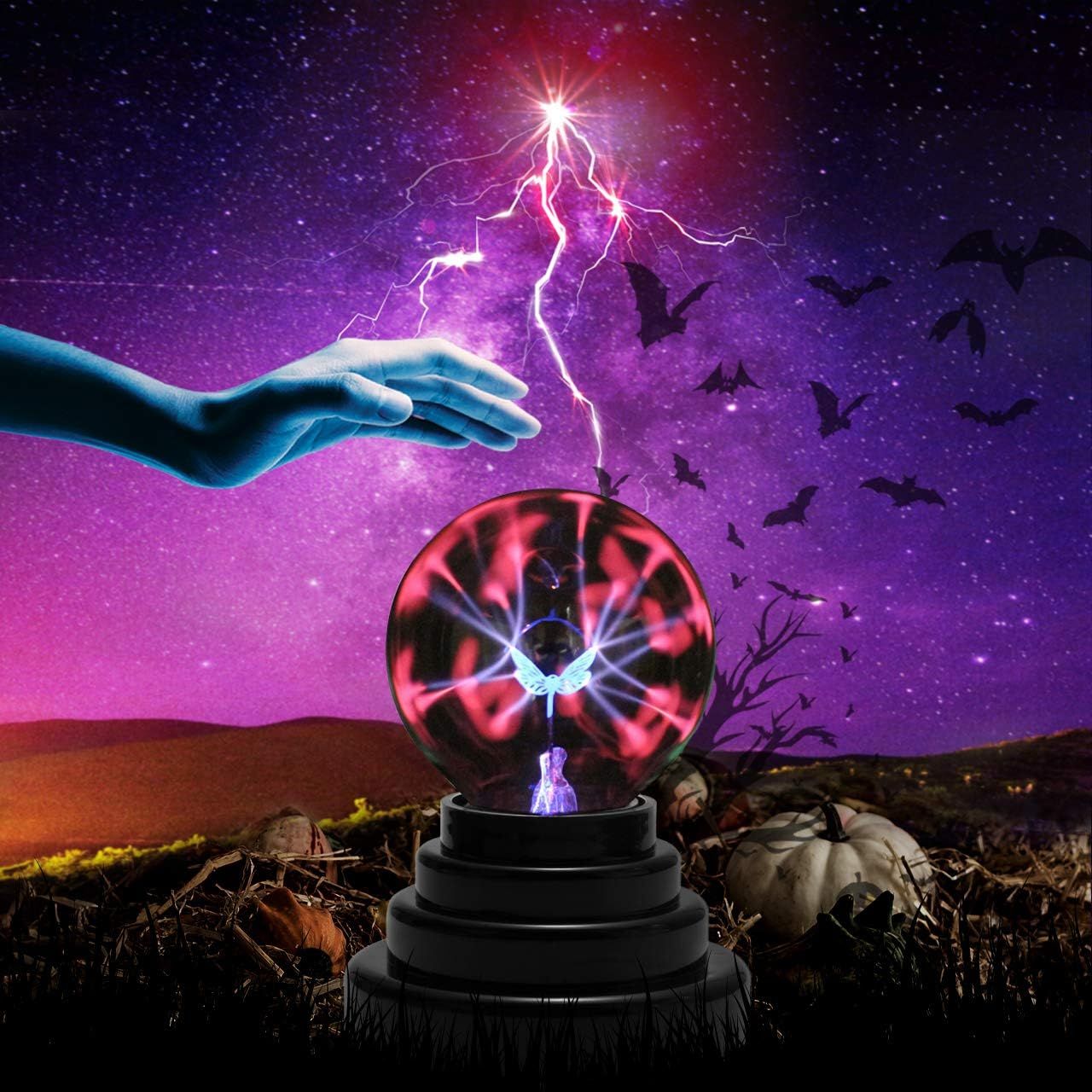 Papillon Plasma Ball Light, Magic Thunder Lightning Plug-In ... - 3