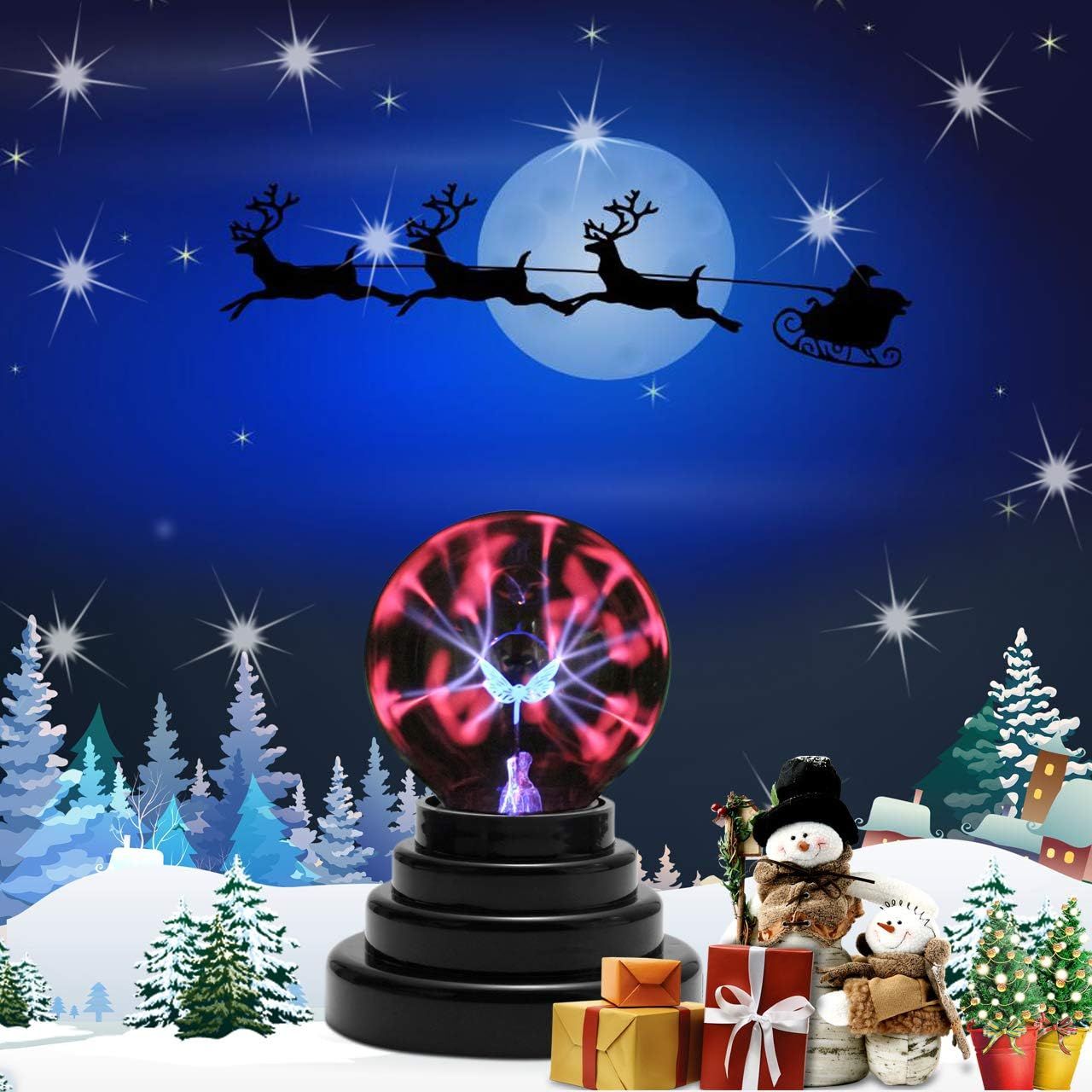 Papillon Plasma Ball Light, Magic Thunder Lightning Plug-In ... - 4