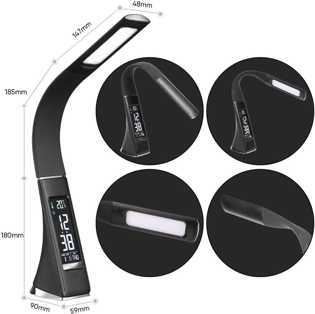Lampe De Table Led U2 5w, Lampe De Bureau Avec Affichage Dim... - 3