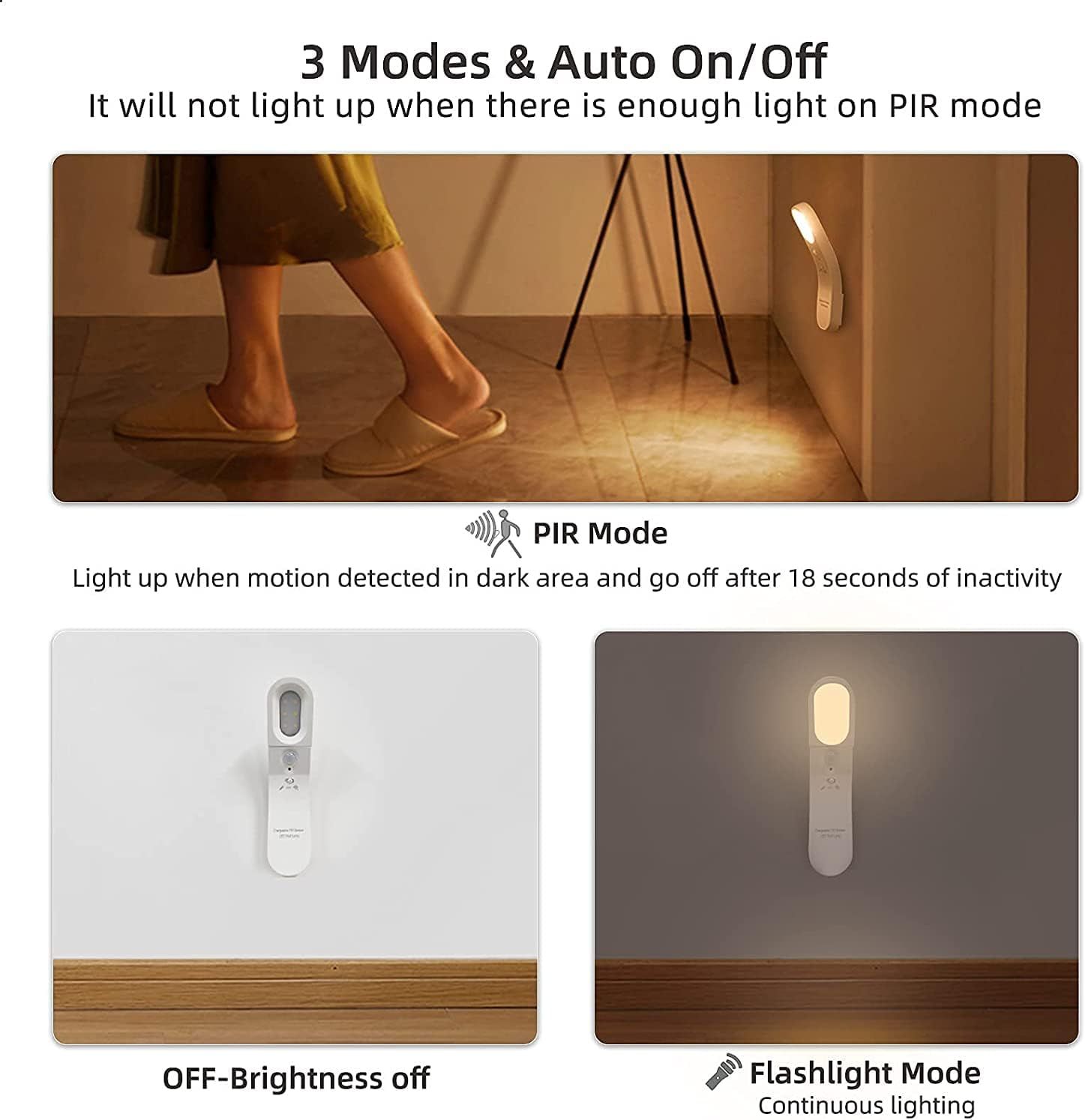 Veilleuse Led Plug In Night Light Motion Sensor Light - 2