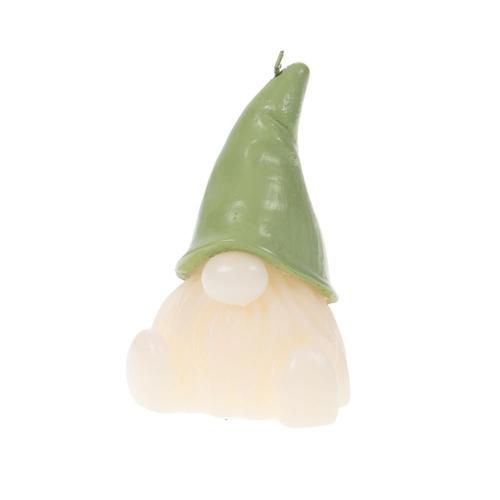 Bougie Gnome Henry vert (lot de 4)