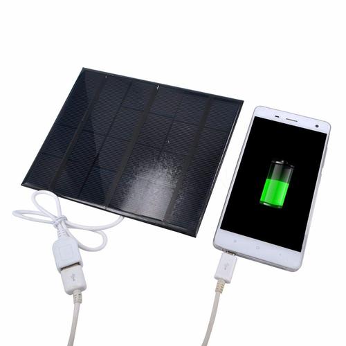 compatibles Chargeur de batterie de panneau solaire USB Portable 6V 3.5W  580mA pour alimentation de voyage pour téléphone Portable MP3 MP4 pour  iPhone Pad