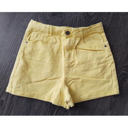 Short Jean Jaune 14 Ans Xs Kiabi Neuf