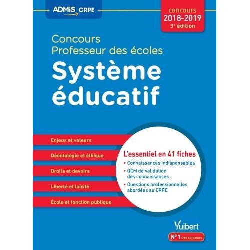 Concours Professeur Des Écoles : Système Éducatif - Epreuve Orale