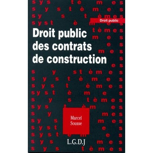 Droit Public Des Contrats De Construction