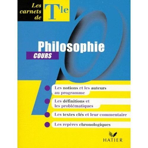 Philosophie Terminale Cours
