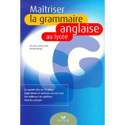 Maitriser La Grammaire Anglaise Au Lycee