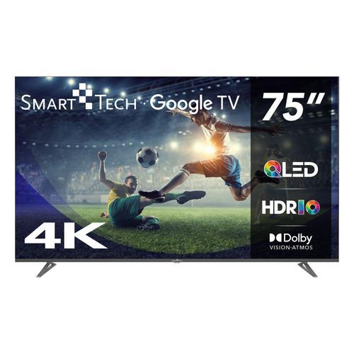 Smart Tech 75QG03H - 75" - TV QLED 4K UHD (189cm)  Google TV - 4xHDMI - 2xUSB - Dolby Vision - Dolby Atmos