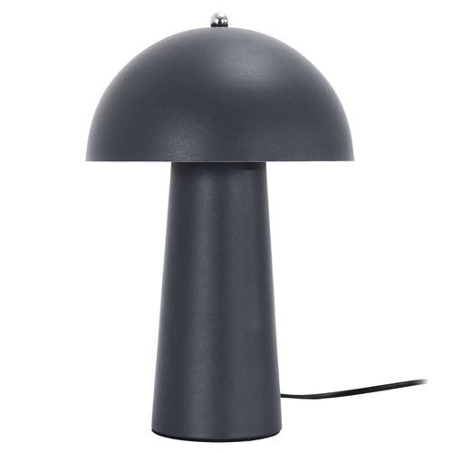 Lampe À Poser Champignon - Hauteur 32 Cm - Gris Foncé