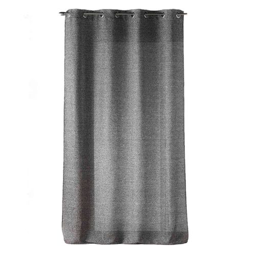 Voilage Effet Lainage Devoluy Grande Hauteur - 140 X 280 Cm - Gris Anthracite