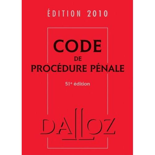 Code De Procédure Pénale