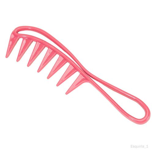 Almencla Peigne à dents larges Peigne démêlant léger Mini brosse à cheveux  professionnelle Peigne à cheveux pour femmes hommes bouclés humides ondulés  épais Rouge