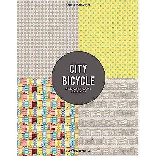 City Bicycle: Scrapbook Papers Collage Kit