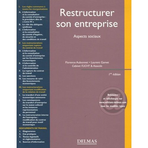 Restructurer Son Entreprise - Aspects Sociaux