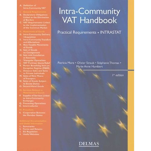 Intra-Community Vat Handbook - Practical Requirements, Intrastat