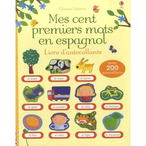 Mes Cent Premiers Mots En Espagnol - Livres D'autocollants
