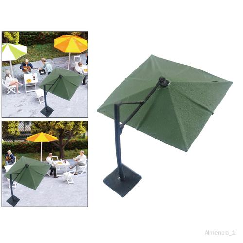 Almencla 1/64 Soleil Parapluie Modèle Accessoire Décoratif Modèle Pour Course Médaille Miniature Scènes Carré