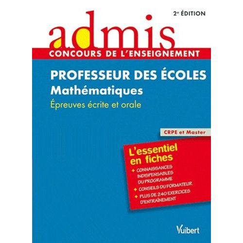 Professeurs Des Écoles Mathématiques - Epreuves Écrite Et Orale