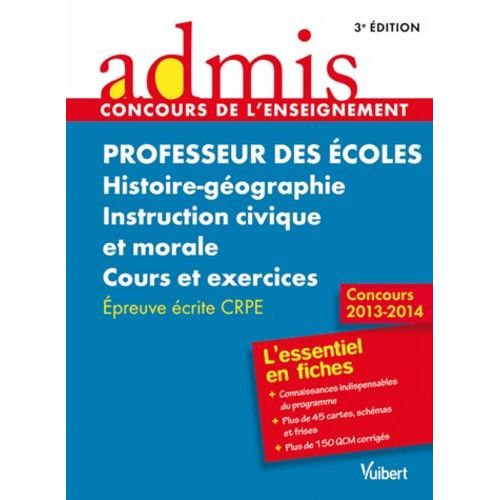 Professeur Des Écoles Histoire-Géographie Instruction Civique Et Morale - Epreuve Écrite
