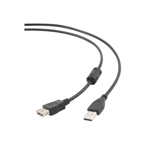 Gembird CCF-USB2-AMAF-6 - Rallonge de câble USB - USB (F) pour USB (M) - 1.8 m - moulé - noir
