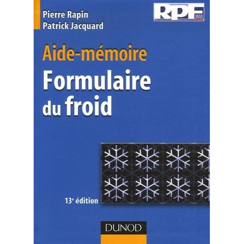 Aide-Mémoire Formulaire Du Froid