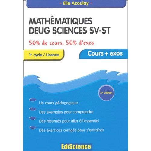 Mathématiques - Deug Sciences Sv-St