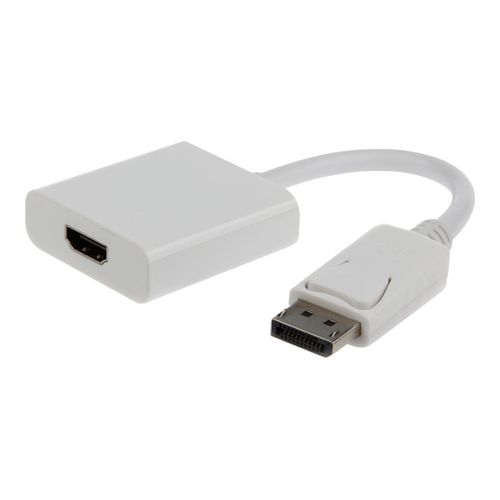 Cablexpert A-DPM-HDMIF-002-W - Adaptateur vidéo - DisplayPort mâle pour HDMI femelle - blindé - blanc